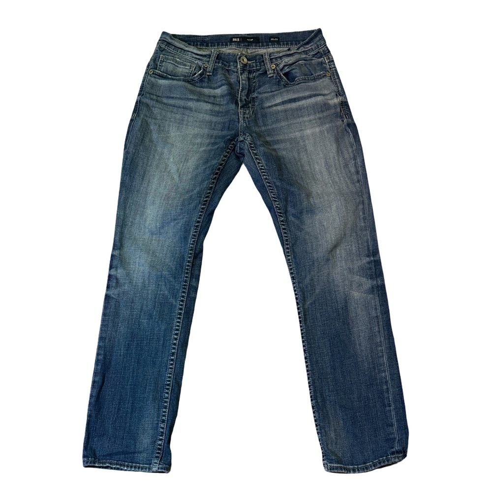 Buckle BKE men’s 30x32 Mason straight fit faded denim blue jeans EUC